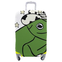 Frog With A Cowboy Hat Luggage Cover (medium) by Teevova