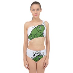 Frog With A Cowboy Hat Spliced Up Two Piece Swimsuit by Teevova