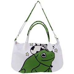 Frog With A Cowboy Hat Removal Strap Handbag by Teevova