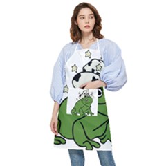 Frog With A Cowboy Hat Pocket Apron by Teevova