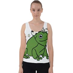Frog With A Cowboy Hat Velvet Tank Top by Teevova
