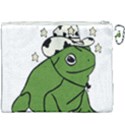 Frog with a cowboy hat Canvas Cosmetic Bag (XXXL) View2