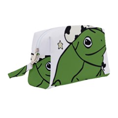 Frog With A Cowboy Hat Wristlet Pouch Bag (medium) by Teevova