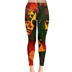 Counting Coup Leggings  by MRNStudios