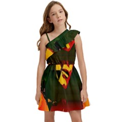 Counting Coup Kids  One Shoulder Party Dress by MRNStudios
