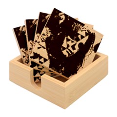 Counting Coup Bamboo Coaster Set by MRNStudios