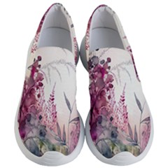 Ai Generated Flowers Watercolour Nature Plant Women s Lightweight Slip Ons