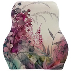 Ai Generated Flowers Watercolour Nature Plant Car Seat Velour Cushion 