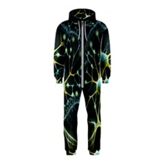 Ai Generated Neuron Network Connection Hooded Jumpsuit (kids)