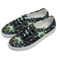 Ai Generated Neuron Network Connection Women s Classic Low Top Sneakers