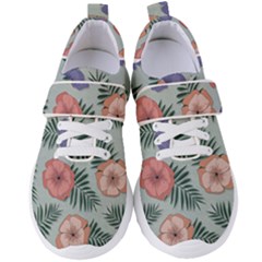 Flowers Petals Pattern Drawing Design Background Women s Velcro Strap Shoes by Ravend