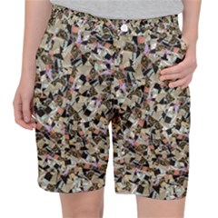 Mystic Geometry Abstract Print Pocket Shorts by dflcprintsclothing