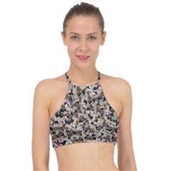 Mystic Geometry Abstract Print Racer Front Bikini Top by dflcprintsclothing