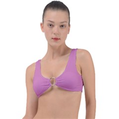 Middle Pink	 - 	ring Detail Bikini Top by ColorfulSwimWear