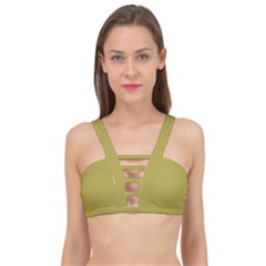 Brass	 - 	cage Up Bikini Top by ColorfulSwimWear