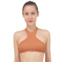 Amber Glow Orange	 - 	High Neck Bikini Top View1