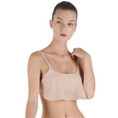 Desert Sand	 - 	layered Top Bikini Top by ColorfulSwimWear