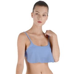 Serenity Blue	 - 	layered Top Bikini Top by ColorfulSwimWear