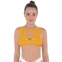 Fire Orange	 - 	bandaged Up Bikini Top