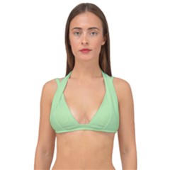 Thumb Green	 - 	double Strap Halter Bikini Top by ColorfulSwimWear