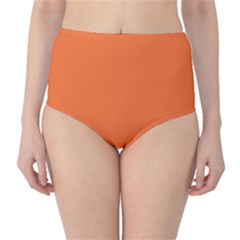 Construction Cone Orange	 - 	classic High-waist Bikini Bottoms