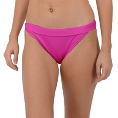 Wild Strawberry Pink	 - 	band Bikini Bottoms by ColorfulSwimWear