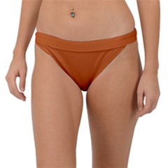 Orange Fox	 - 	band Bikini Bottoms by ColorfulSwimWear