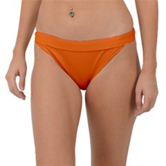 Just Orange	 - 	band Bikini Bottoms by ColorfulSwimWear