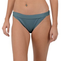 Greyish Turquoise	 - 	band Bikini Bottoms by ColorfulSwimWear