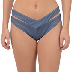 Jet Grey	 - 	double Strap Halter Bikini Bottoms by ColorfulSwimWear