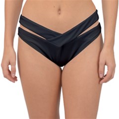 Eerie Black	 - 	double Strap Halter Bikini Bottoms