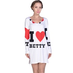 I Love Betty Long Sleeve Nightdress by ilovewhateva