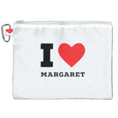 I Love Margaret Canvas Cosmetic Bag (xxl) by ilovewhateva