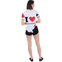 I love margaret Asymmetrical Short Sleeve Sports Tee View4