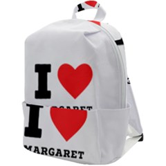 I Love Margaret Zip Up Backpack by ilovewhateva