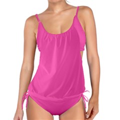 Wild Strawberry Pink	 - 	tankini Set by ColorfulSwimWear