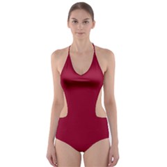 Jester Red	 - 	cut-out One Piece Swimsuit by ColorfulSwimWear