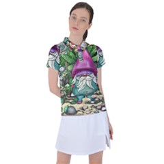 Charm Toadstool Necromancy Magician Conjuration Sorcery Spell Mojo Chanterelle Women s Polo Tee