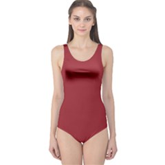 Japanese Carmine Red	 - 	one Piece Swimsuit by ColorfulSwimWear