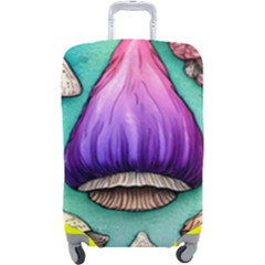 Veil Presto Psilocybin Superstition Agaric Trick Button Mushroom Sciopticon Diablerie Voodoo Fairy Luggage Cover (large) by GardenOfOphir