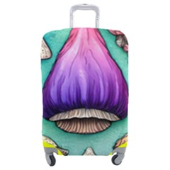 Veil Presto Psilocybin Superstition Agaric Trick Button Mushroom Sciopticon Diablerie Voodoo Fairy Luggage Cover (medium) by GardenOfOphir