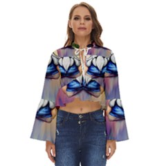 Thaumaturgy Magically Prestidigitation Sleight Of Hand Fly Agaric Abracadabra Boho Long Bell Sleeve Top