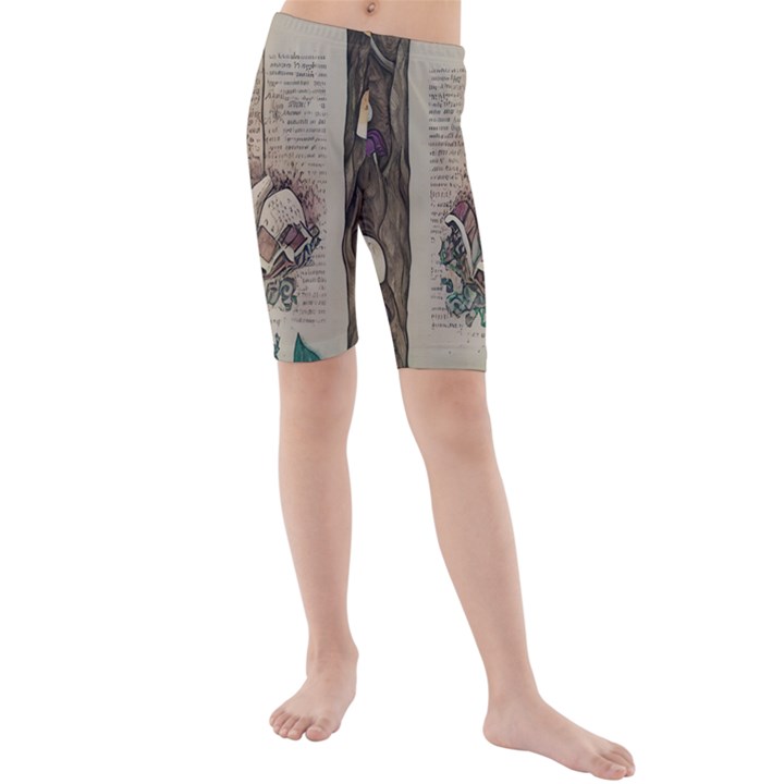 Charming Toadstool Kids  Mid Length Swim Shorts