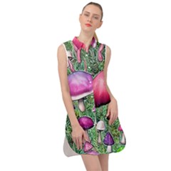 Conjuration Mushroom Sleeveless Shirt Dress