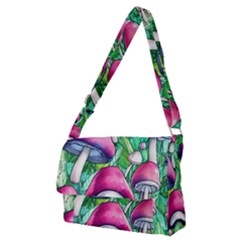 Charmed Toadstool Full Print Messenger Bag (m) by GardenOfOphir