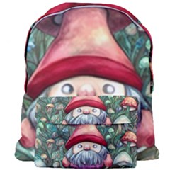 Black Art Mushroom For Incantation And Witchcraft Giant Full Print Backpack by GardenOfOphir