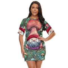 Black Art Mushroom For Incantation And Witchcraft Just Threw It On Dress by GardenOfOphir