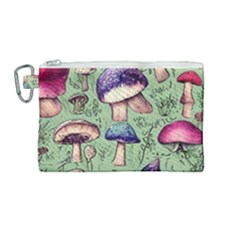 Presto Mushroom For Prestidigitation And Legerdemain Canvas Cosmetic Bag (medium) by GardenOfOphir