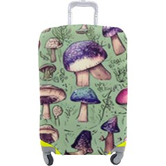 Presto Mushroom For Prestidigitation And Legerdemain Luggage Cover (large) by GardenOfOphir