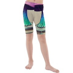 Forest Fairycore Mushroom Kids  Mid Length Swim Shorts